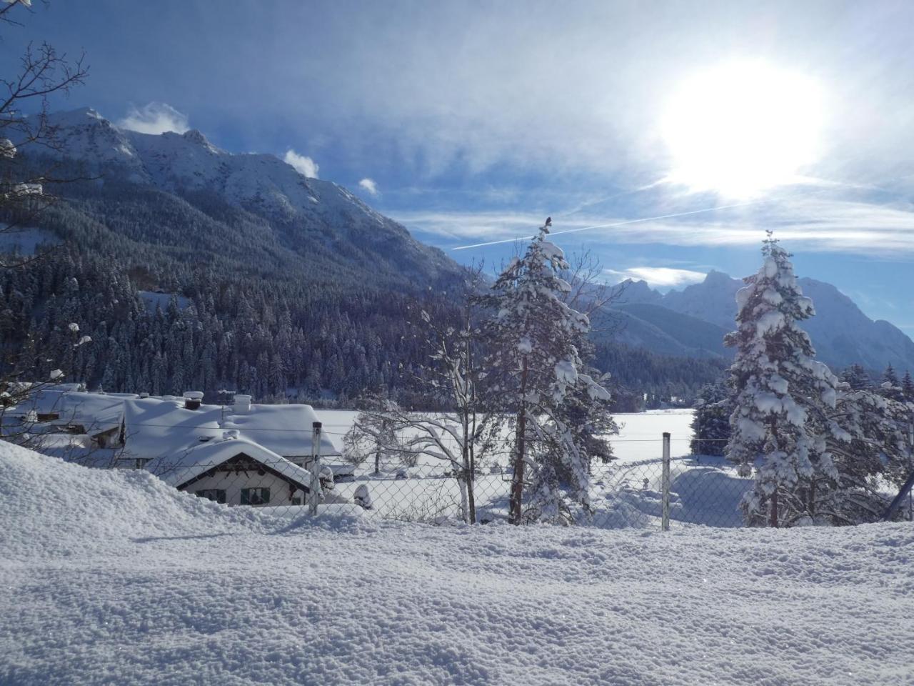 Haus Abendsonne Familie Druxes Appartement Krün Buitenkant foto
